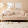 Autumn and Winter Solid Color Plush Imitation Rabbit Fur Sofa Cushion Modern Simple Super Soft Non-slip Sofa Cushion Towel