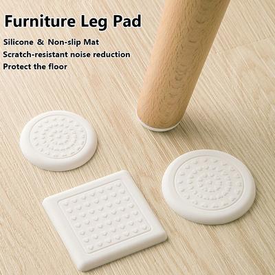 8PCS Mute Self-Adhesive Silicone Floor Protector Chair Feet Cover Sofa Furniture Leg Pad