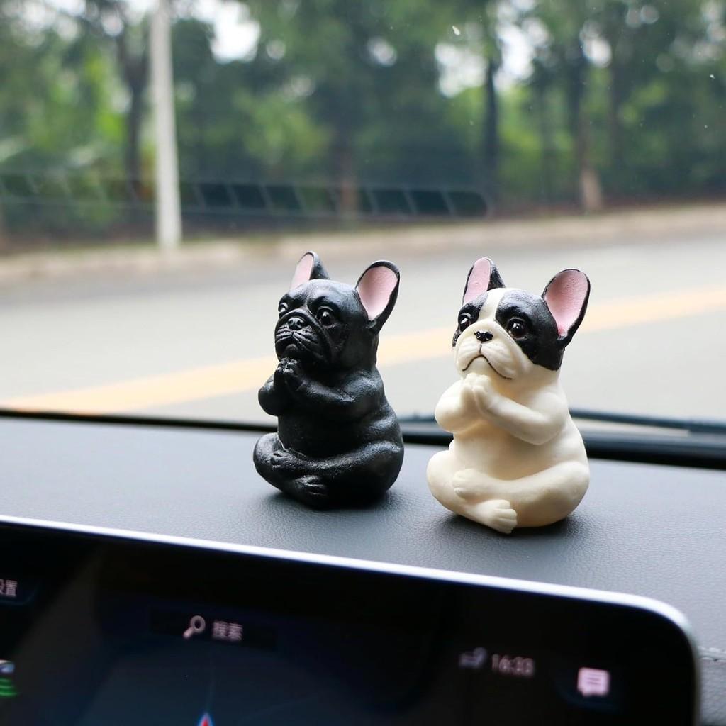 Elegant Harts Hundstaty för Meditation Dekorativt Stycke För Utomhus Hemmakontor Eller Bil Gåva