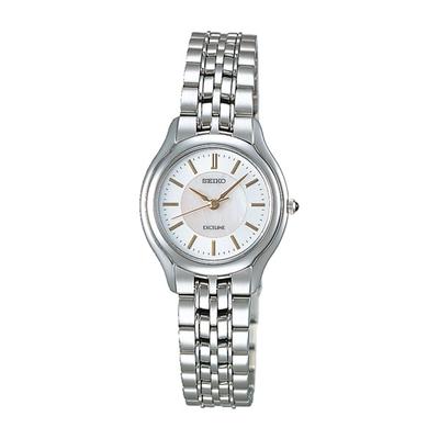 Seiko Damski SWDL099 (EXCELINE damski kwarcowy) Zegarek okrągły srebrny ze stali nierdzewnej analogowy