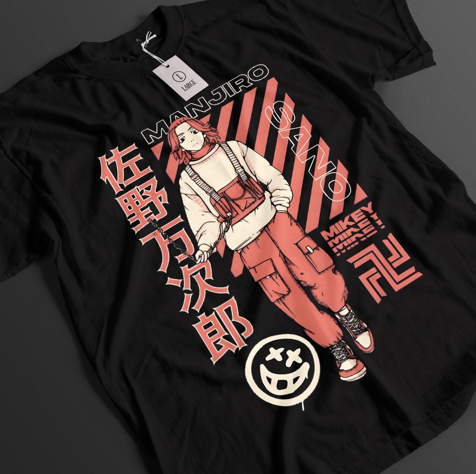 

Tokyo Revengers Shirt Manjiro Sano Tshirt Mikey Tee Draken T-Shirt Mens Womens Tees Top Takemichi Top L