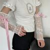Bow Knot Lolita Arm Sleeve Sun-proof Wrist Cuffs Versatile Ribbon Arm Cuffs  Wedding