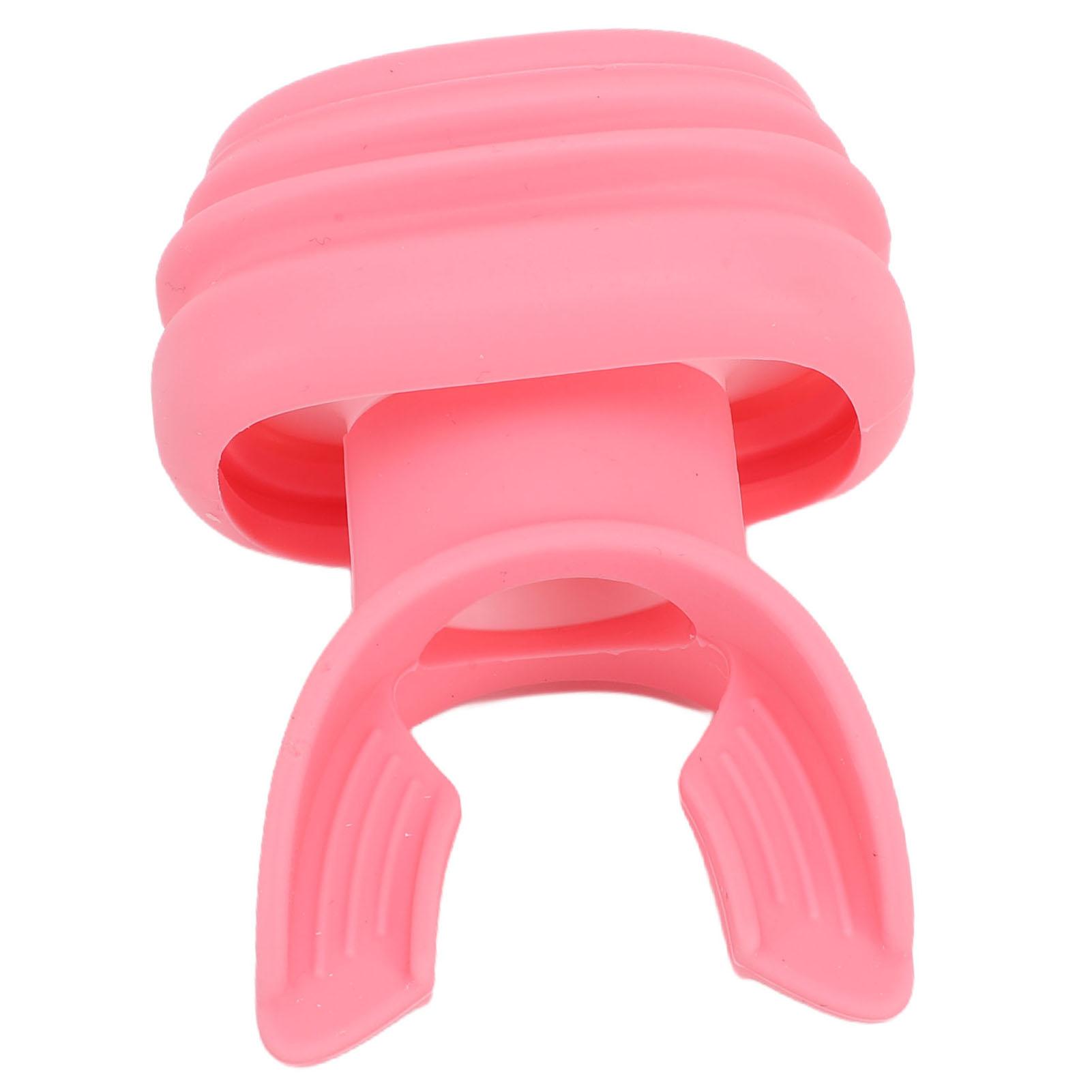 Тренажер для лица Портативный Силиконовый Тренажер для мышц лица Подтягивающий Лифтинг Укрепляющий r Розовый