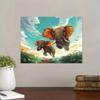 RUOPOTY Frame Picture By Numbers Elephant Animal Painting By Number HandPainted Modern Home Living Room Decors 40x50cm