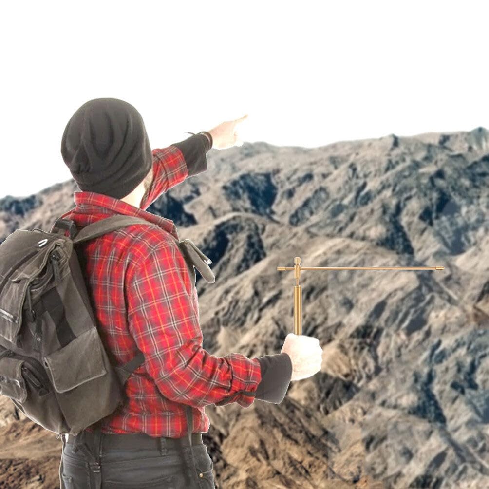 2 ADET Dowsing Çubukları, %99,9 Bakır Dowsing Çubukları Hayalet Avcılığı için Manevi Araç Hazine Avcılığı Ekipmanları, Kehanet Suyu, Gömülü Eşyalar Saklama