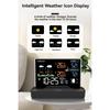 Wireless Weather Station Home RF Alarm Clock VA Color Screen In/Outdoor Thermometer Hygrometer with Weather Forecast 2025 New