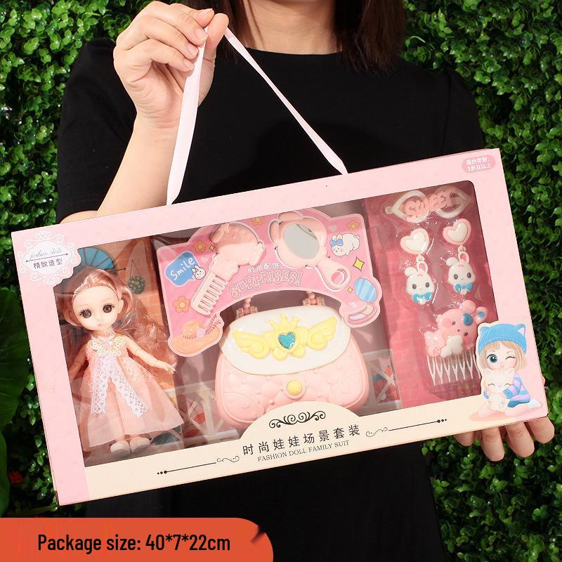 Princess Doll Gift Box Set: Dress-Up Barbie Doll Toys for Girls