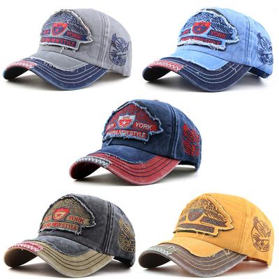Unisex gewaschene Baumwolle Schirmmütze Mode Buchstaben Verstellbare Snapback Baseballkappen für Männer Frauen Hip Hop Papa Trucker Hut Mütze
