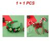 Christmas Headband LED Lights Christmas Gifts Snowflake Xmas Tree Hair Band Christmas Decorations for Girls Women New Year Gifts