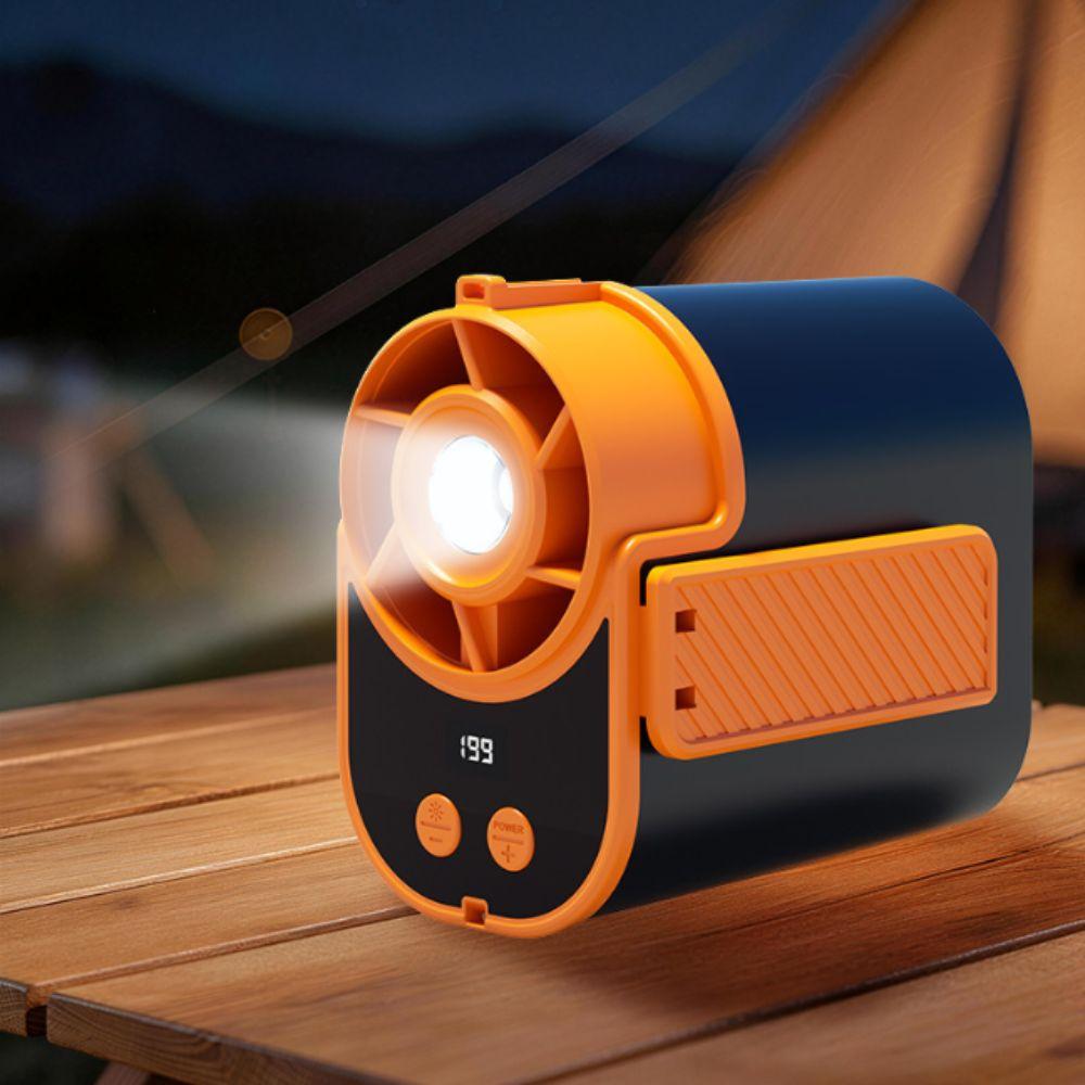Strong Airflow Waist Clip Fan LED Display Mini Cooling Fan Waist-mounted Fan  Evening Trips