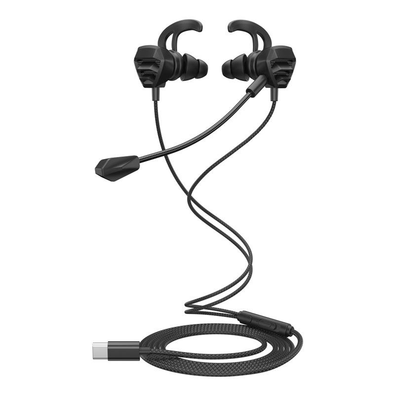 Cross-border Wired Gaming Earbuds with Mic for Mobile, PC & PUBG