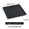 Black Matte Square Japanese Sushi and Barbecue Plate - Melamine Tableware