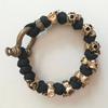 Retro Punk Skull Paracord Bracelet For Men Handmade Woven Style With Adjustable Size