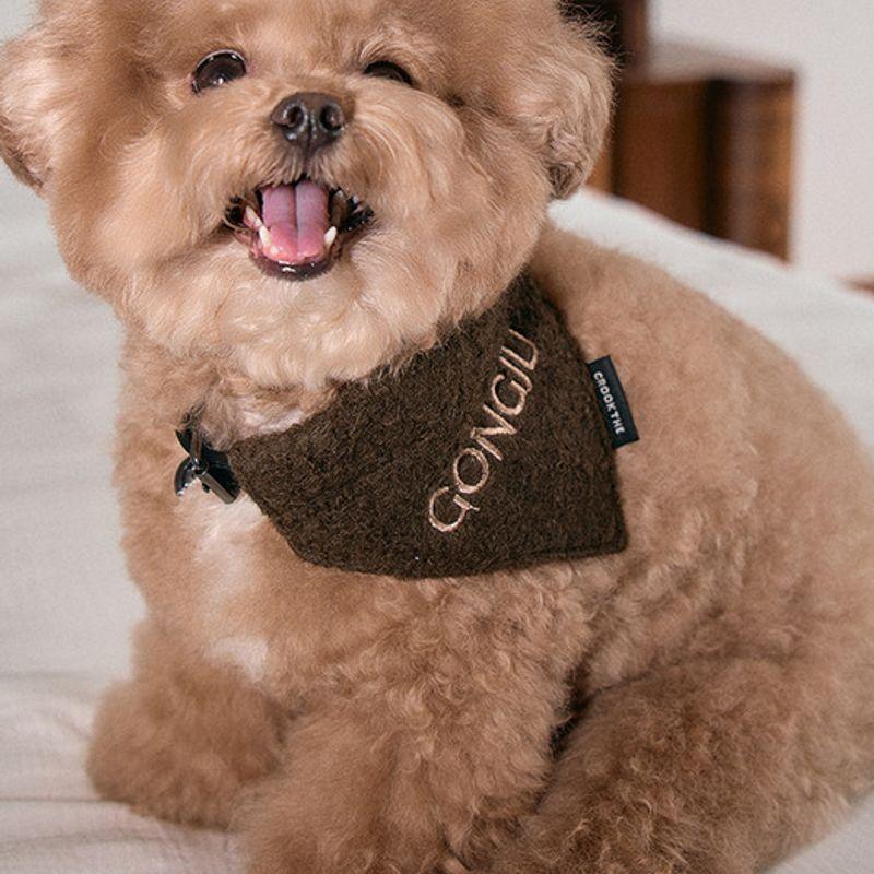 CROOKTHECHIHUAHUA Wool Lettering Bandana (6 color)