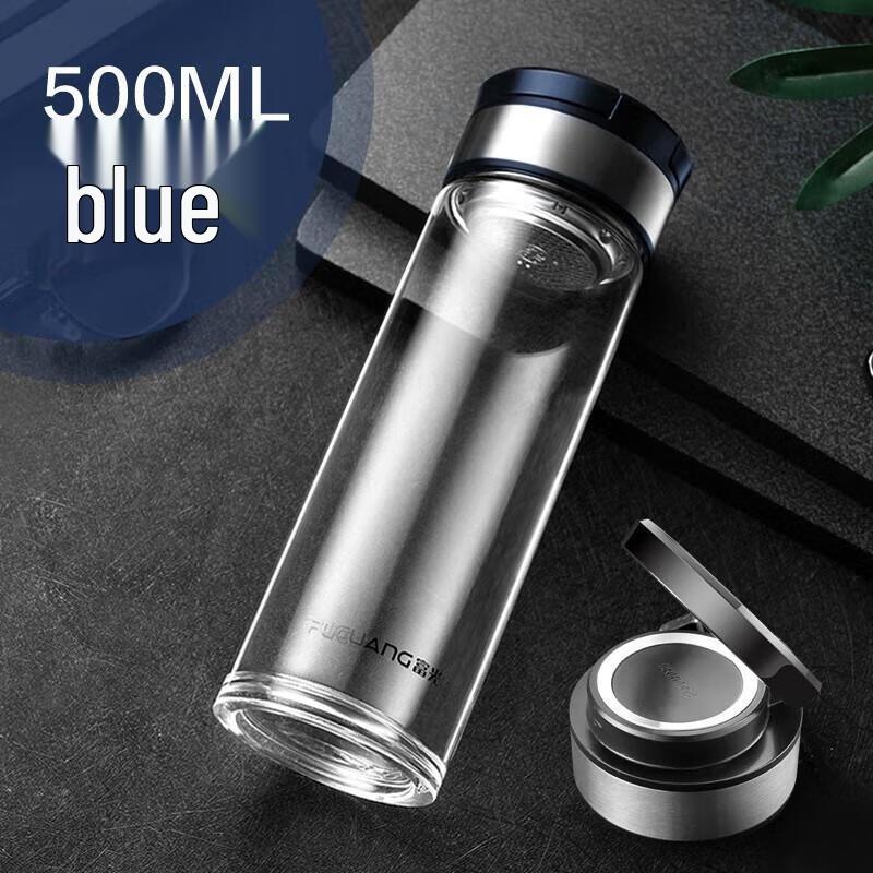 FUGUANG Portable Single-Layer Glass Tea Cup