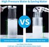 New High Pressure 3 Modes Adjustable Shower Head One Key Stop Water Saving Sprayer Rainfall Bath Showerhead Bathroom Accessories