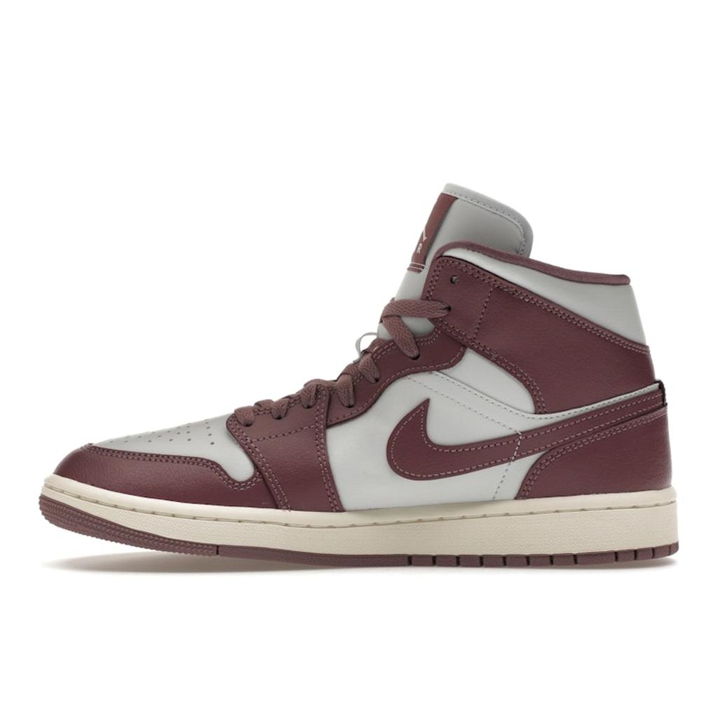 Air Jordan 1 Mid Sky J Mauve Women Sneakers Purple Pure-Platinum Sail BQ6472-050