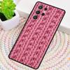 Sewing Knitting Crochet TPU Phone Case For Samsung Galaxy note 10 pro S26 S25 S24 S23 S22 Ultra Plus S21 FE S20 Shockproof Cover