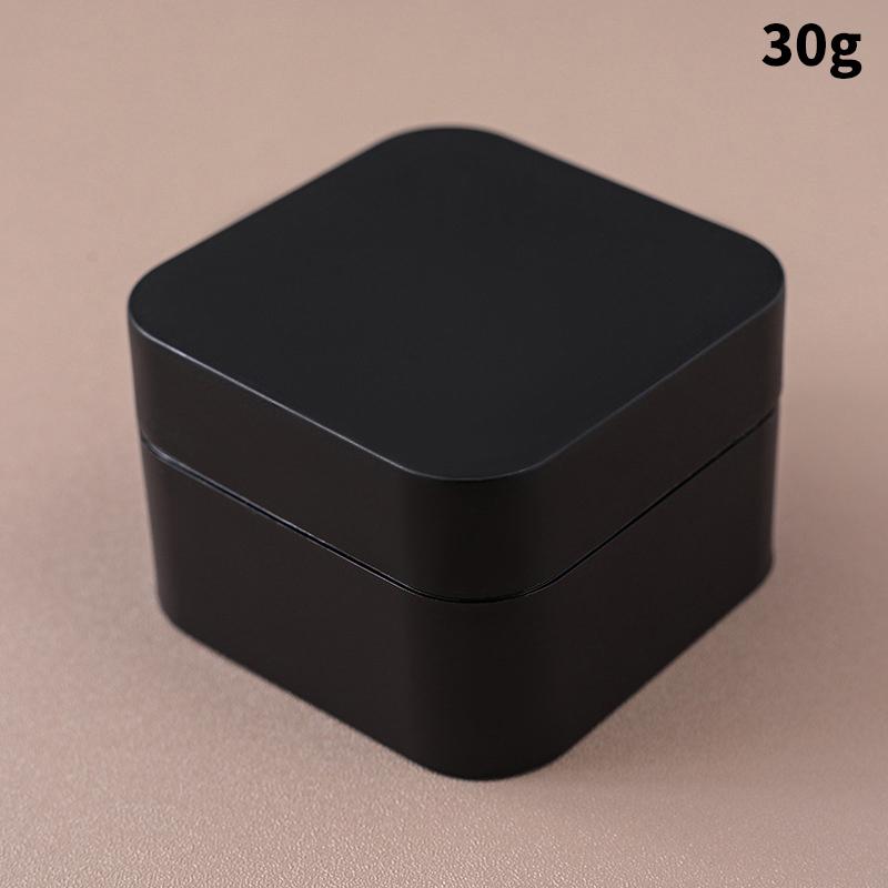 

1 шт. квадратный узкий контейнер для талии пустой дорожный полипропиленовый флакон для крема для лица косметическая пластиковая коробка косметическая многоразовая бутылка 10 г/30 г 30g чёрный