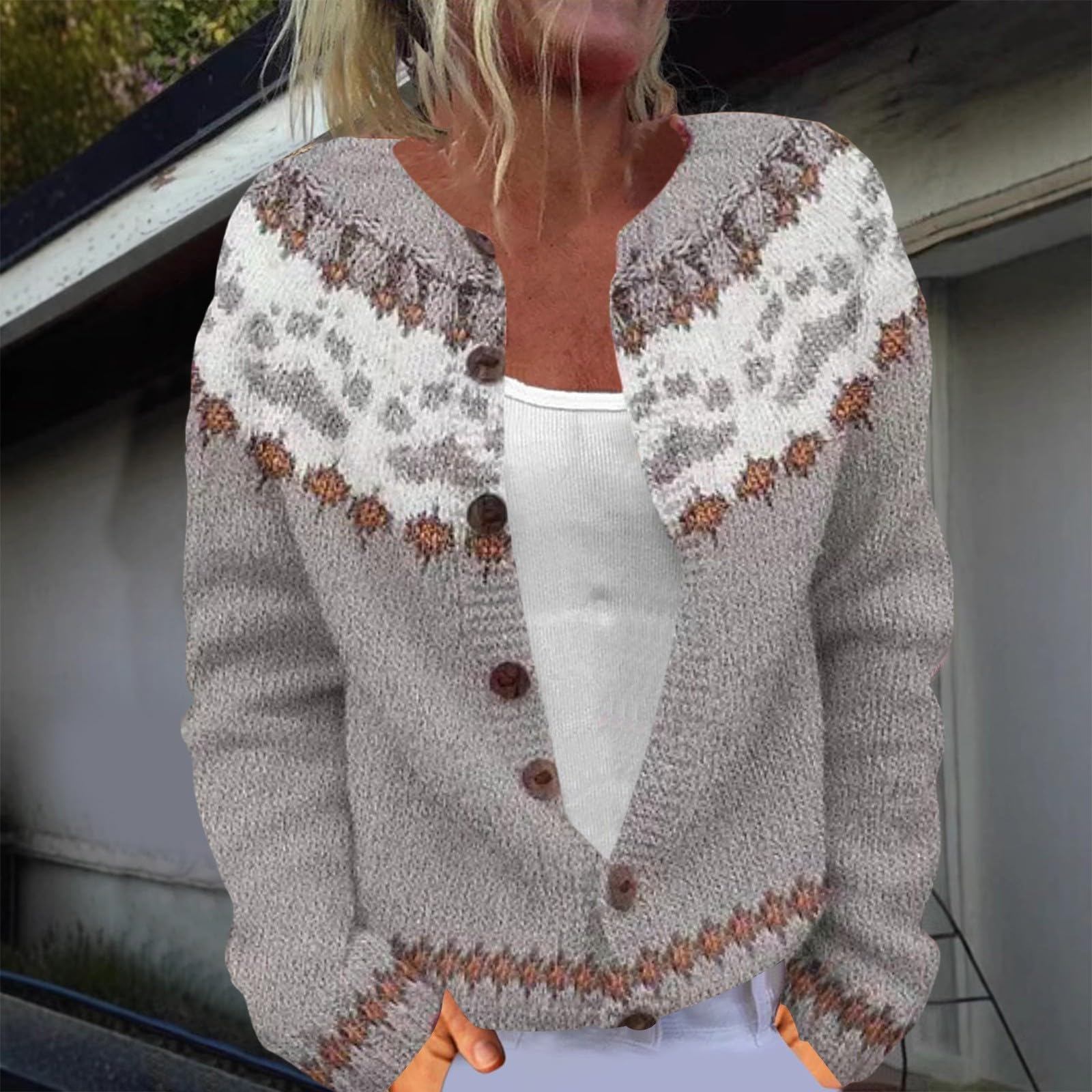 

Справедливые свитера для женщин, с вырезом, свободного кроя, на пуговицах, объемный свитер, кардиган с открытой передней частью, повседневная осенняя вязаная куртка XXL