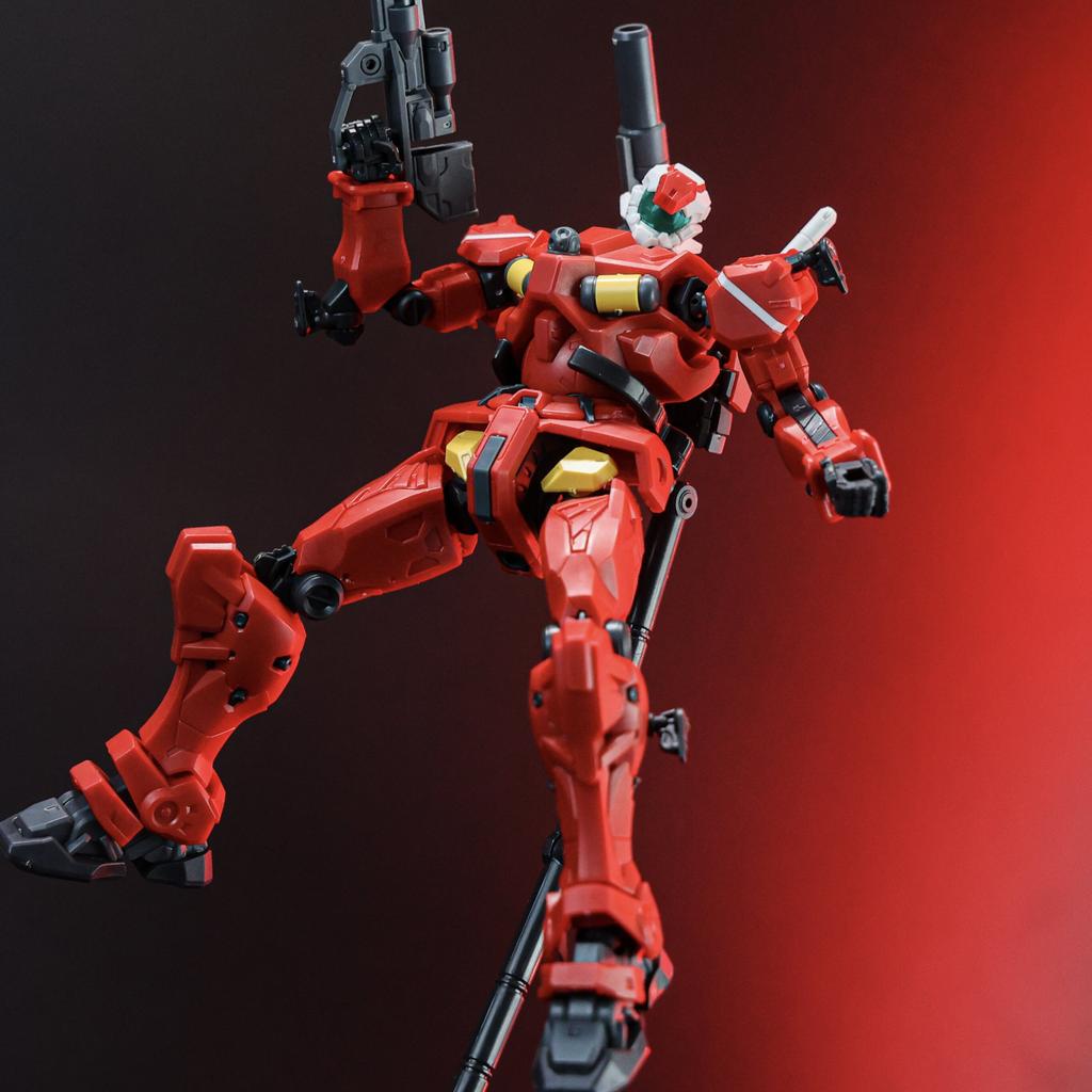 HG 1/144 RGM-79 Saya‘S Light-Type Guncannon GQ Red Green Blue Color Assembly Model Kit Action Figure Mecha Toy Desktop Ornament