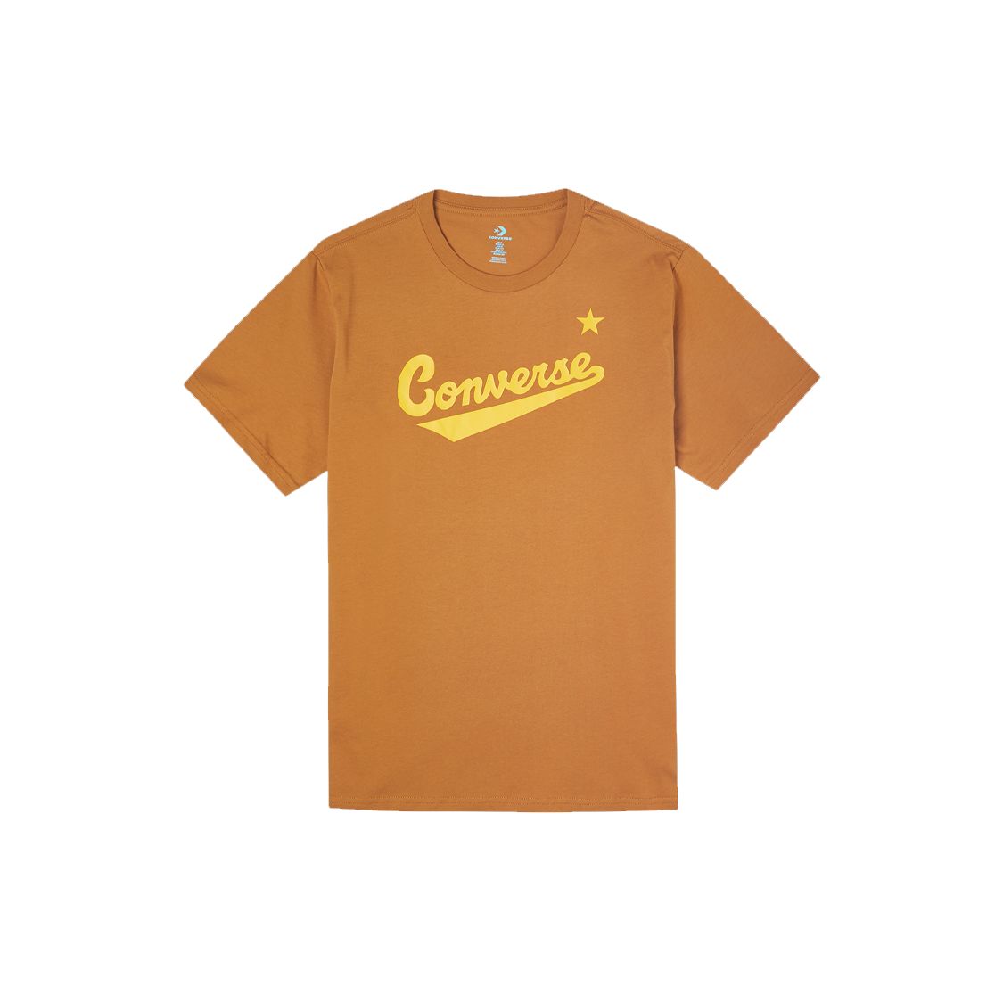 

Converse Classic Letter Pattern Футболка с коротким рукавом Мужские топы Оранжевый 10018235-A31