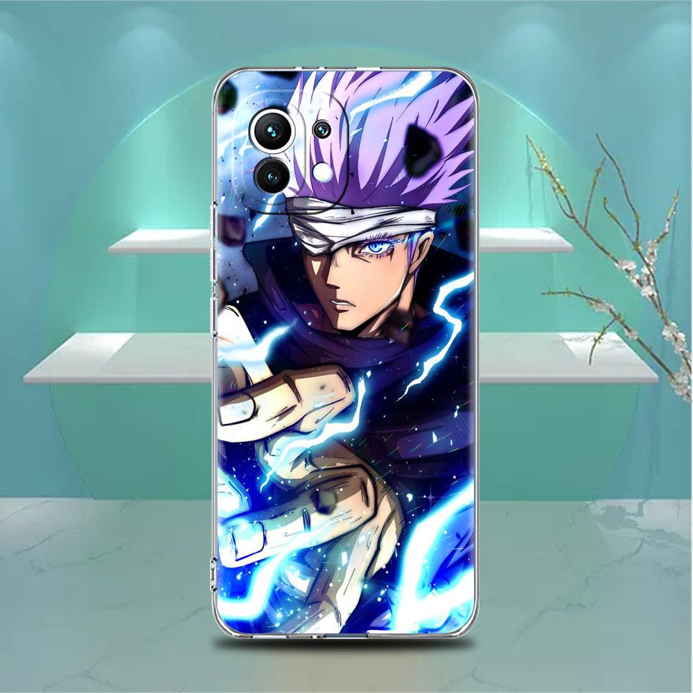 

Прозрачный чехол для Xiaomi Mi Poco X3 NFC M3 Pro F3 F1 11 Lite 12 Note 10 11T 9T, прозрачный чехол для телефона, милый дзюдзюцу Kaisen Cool Redmi Note 9S