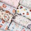 0.5m/1m/2m Thickened Canvas Little Rabbit Print Fabric for Sewing Canvas Bags Tablecloths Curtains Decoration Cloth DIY Fabrics