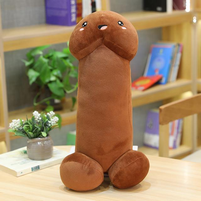 New 1pc Giant Long Pillow Lifelike Penis Plush Toy Stuffed Dick Trick Doll Real-life Penis Plush Pillow Sexy Toy Gift For Lovers