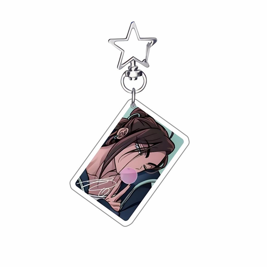 Anime ALIEN STAGE Keychains Pendant Car Key Chain Acrylic Stand MIZI SUA TILL IVAN HYUNA LUKA Fans Beautiful Gifts cosplay Accessories