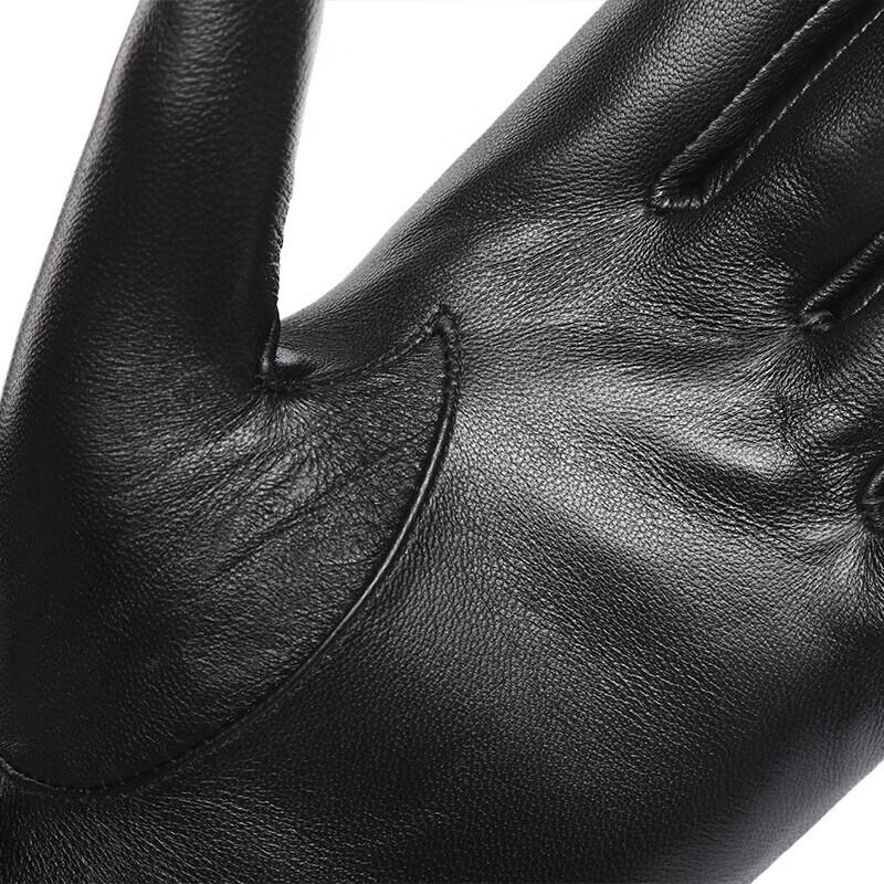 Hengyuanxiang Leather Warm Gloves
