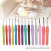 14PCs TPR Crochet Hooks Knitting Tool Sewing Parts Comfortable Crafts Weaving Gifts