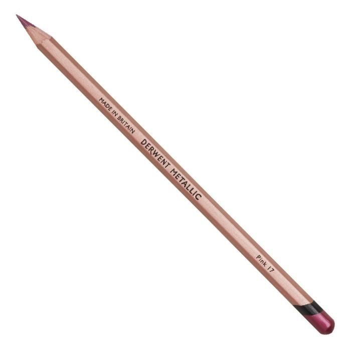 Crayon de couleur - DERWENT - METALLIC - Rose - Mine métallisée - 1 crayon
