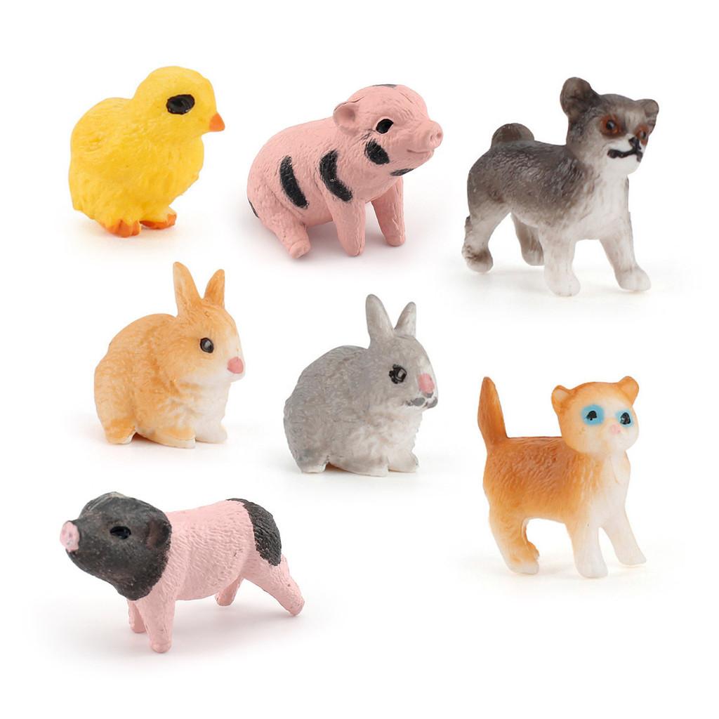 Authentic 19 Piece Animal Model Set Featuring Chickens Ducks Goats And More In Pvc