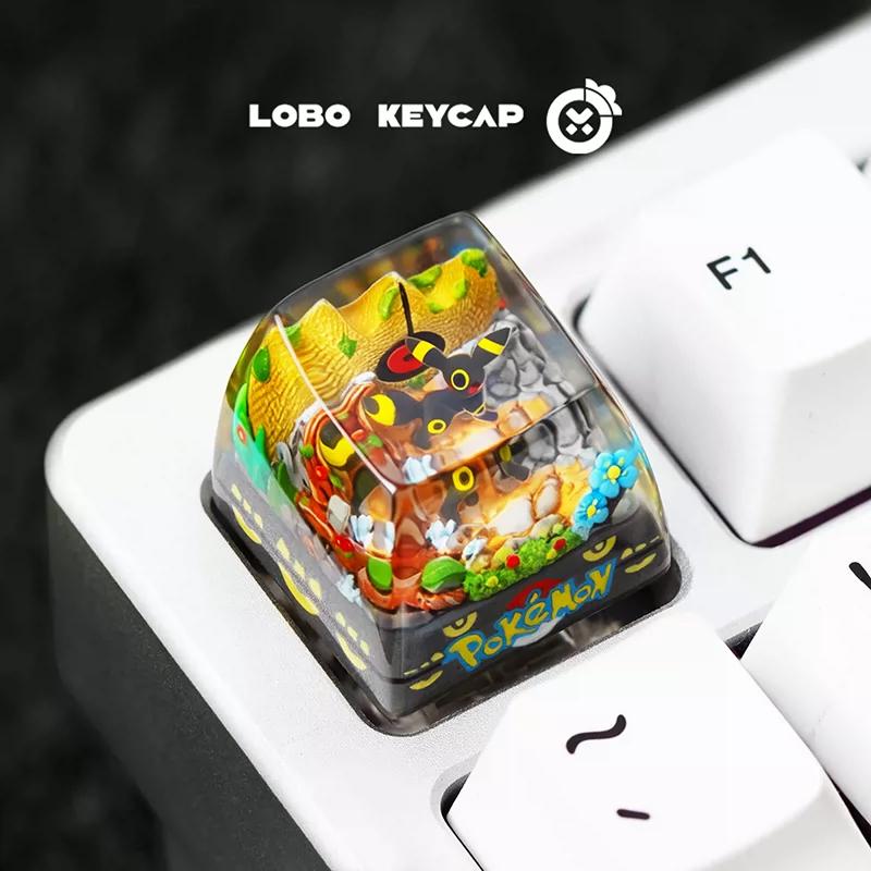 Anime PokéMon Dreamy Eevee Cubone Shaymin Series Fun Character Keyboard Resin Casting Workmanship Keycap Esc Custom Edition Gift