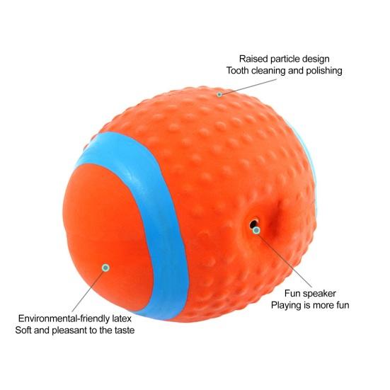 Dogs Rubber Chew Toy Cute Animal Shape Puppy Teething Toy Squeaky Dog Chew Ball with Textured