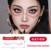 Christmas Tattoo Stickers: Easy-to-Remove Temporary Makeup Tattoos with Tree, Reindeer, and Snowflake Designs.
