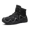 Cross-Border Autumn/Winter High-Top Men's Outdoor Non-Slip Climbing Boots Plus Size Thickened Warm Cotton Shoes Fleece-Lined