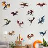 Cartoon Flying Dragon Wall Stickers, Minimalist Animal Art for Kids Room Nursery Decor, Self-Adhesive
