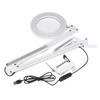 LED Magnifying Lamp Metal Swing Arm Magnifier Lamp - Stepless Dimming 3 Color Modes 5X Magnification Adjustable