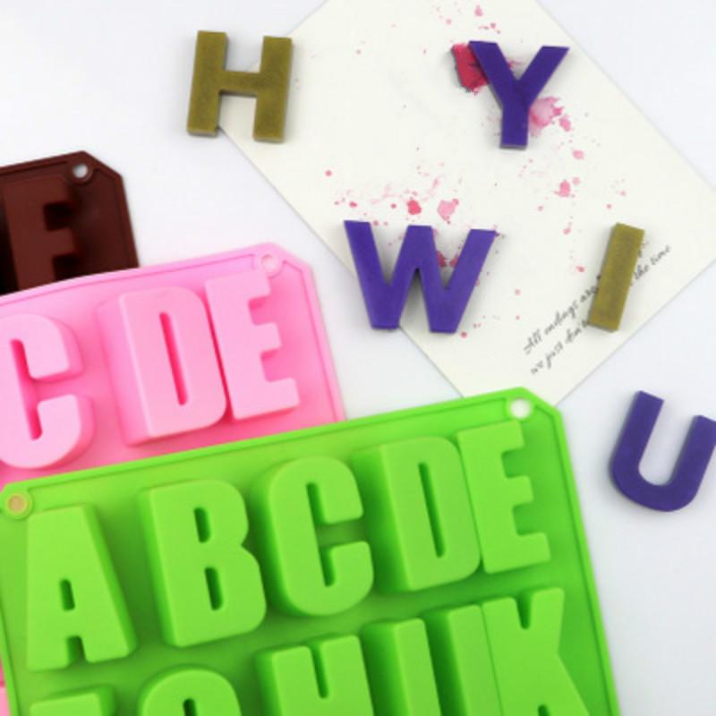 26 Capital Letters Silicone Chocolate Mold Biscuit Cake Mold DIY Baking Mold