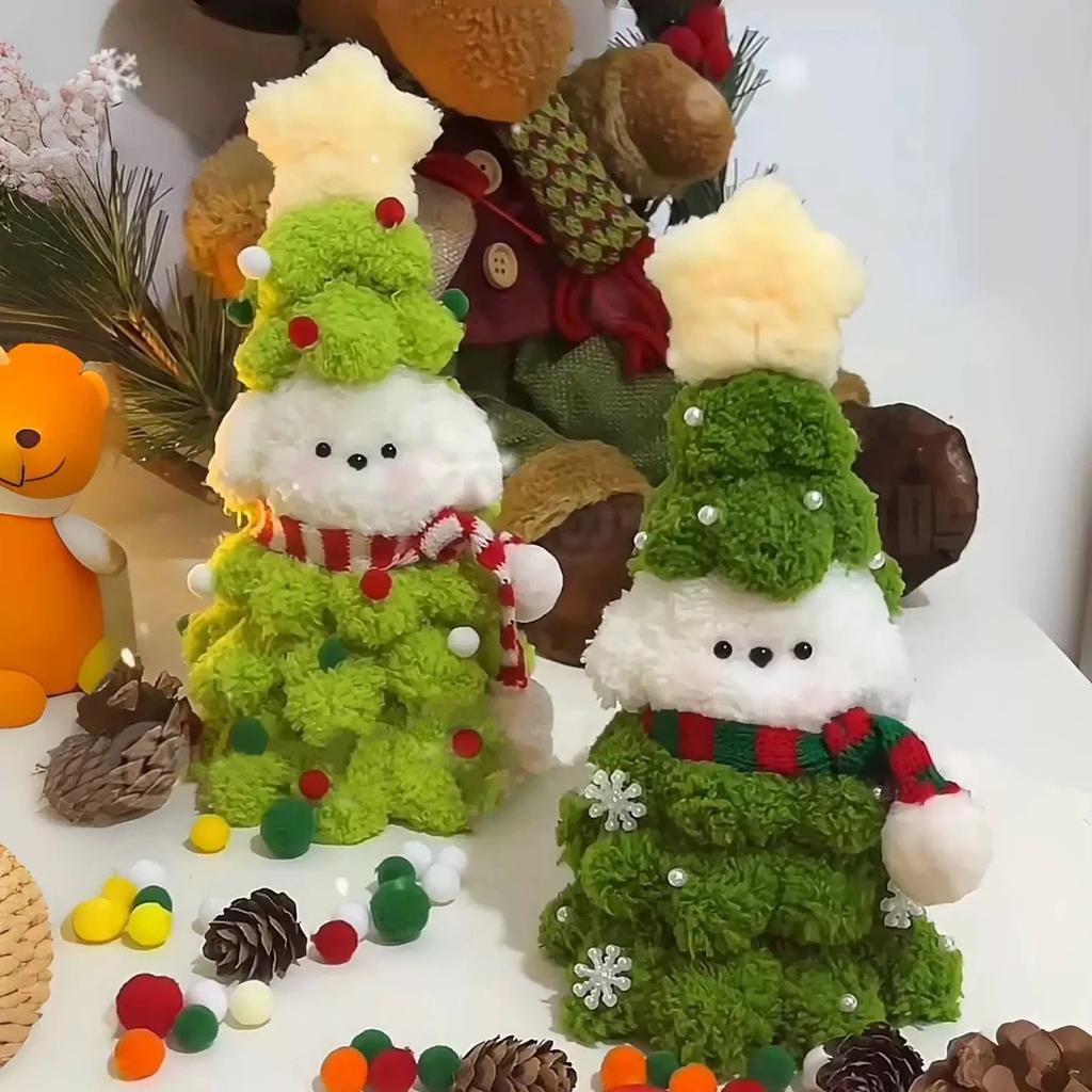 Christmas Puppy DIY Twist Stick Material Bag Creative Handmade Gift Christmas Decoration for Boyfriend and Girlfriend Best Friend Gift
