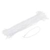 100 peças Fio de Etiqueta de Papel de Algodão Fecho Rápido Laço Fixador de Etiqueta de Preço Etiquetas Plásticas Laços Corda de Etiqueta de Preço para Bolsa de Moda 3.2/4.7/7.8"