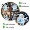 Winter Wonderland Decorations Christmas Snowflakes Santa Static Sticker Waterproof PVC Window Decorative Stickers for Glass Decal Removable
