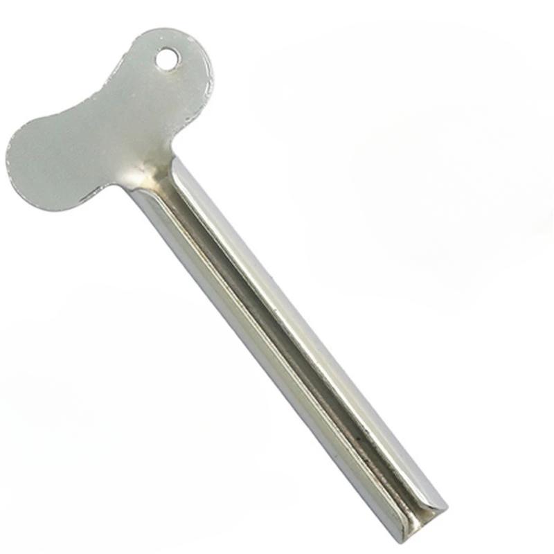 1-6 Pcs Stainless Steel Toothpaste Tube Squeezers Metal Key Toothpaste Squeezers for Bathroom Hair Dye Cosmetic Tubes Squeezer