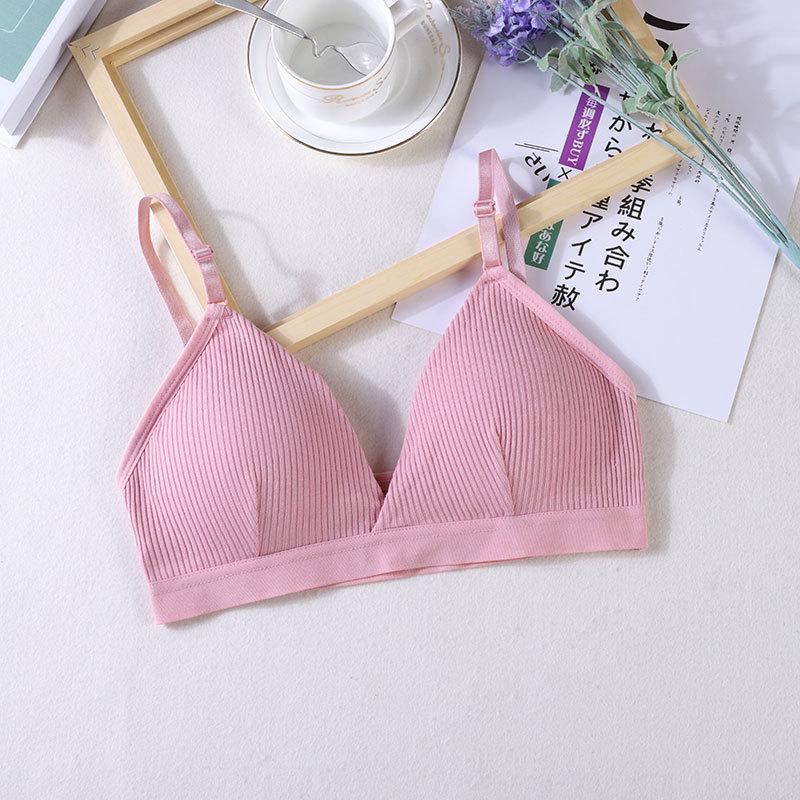 Women's Triangle Cup Summer Wireless Bra - Thin, Light Support Bandeau for All Sizes