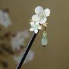 National Style Flower Pendant Wooden Hairpin