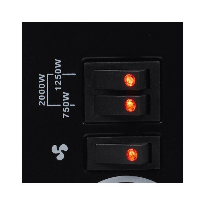 Tristar KA-5104 Radiateur convecteur mobile – 3 niveaux – Minuteur – 750/1250/2000 W – Thermostat réglable – Turbo