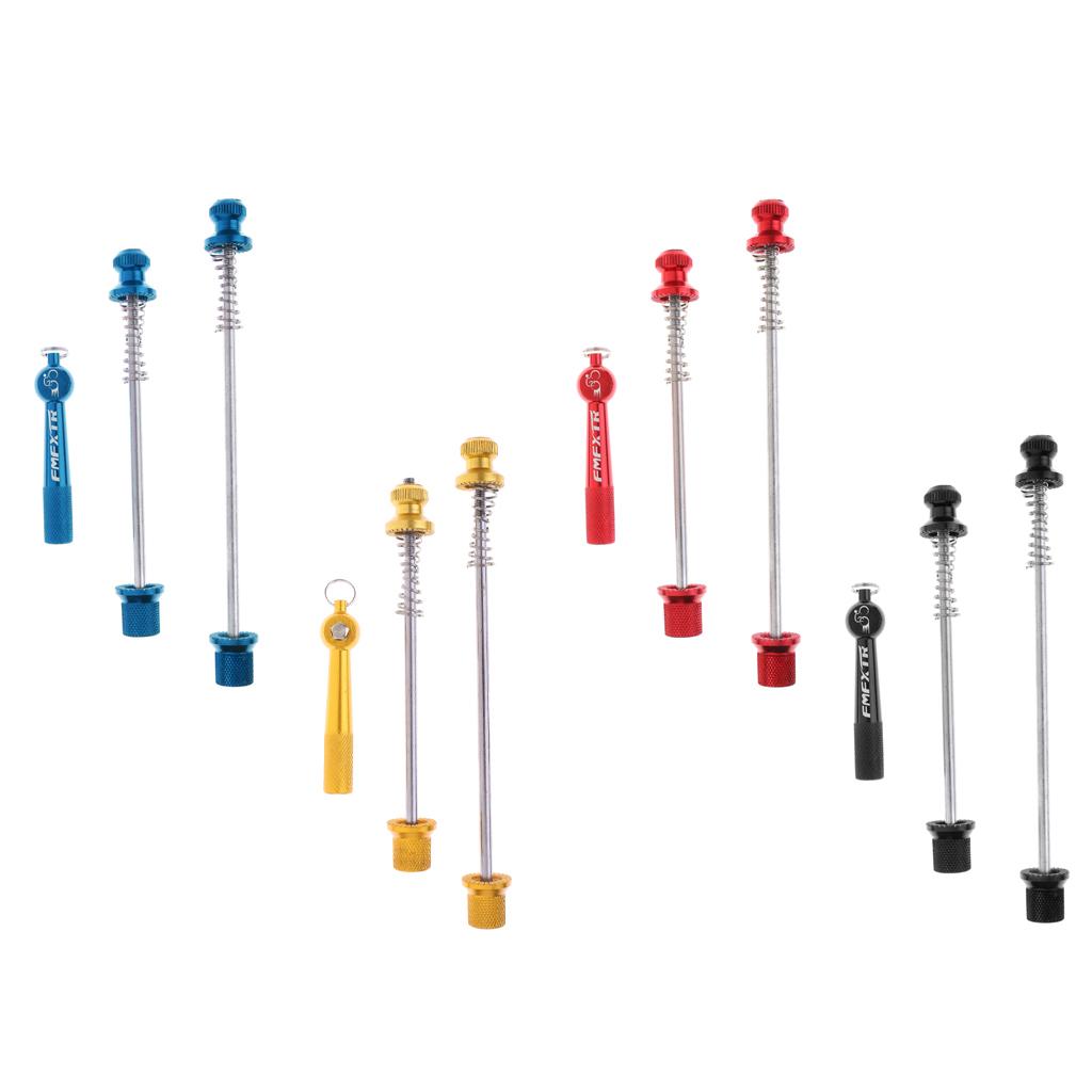 Security Bicycle Wheel Hub Skewers Aluminum Alloy Quick Release Anti Theft Axle for Road MTB