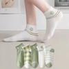 5Pairs Women's Spring and Summer New Short Cotton Socks Japanese Sweet Casual Cartoon Couple Boat Socks